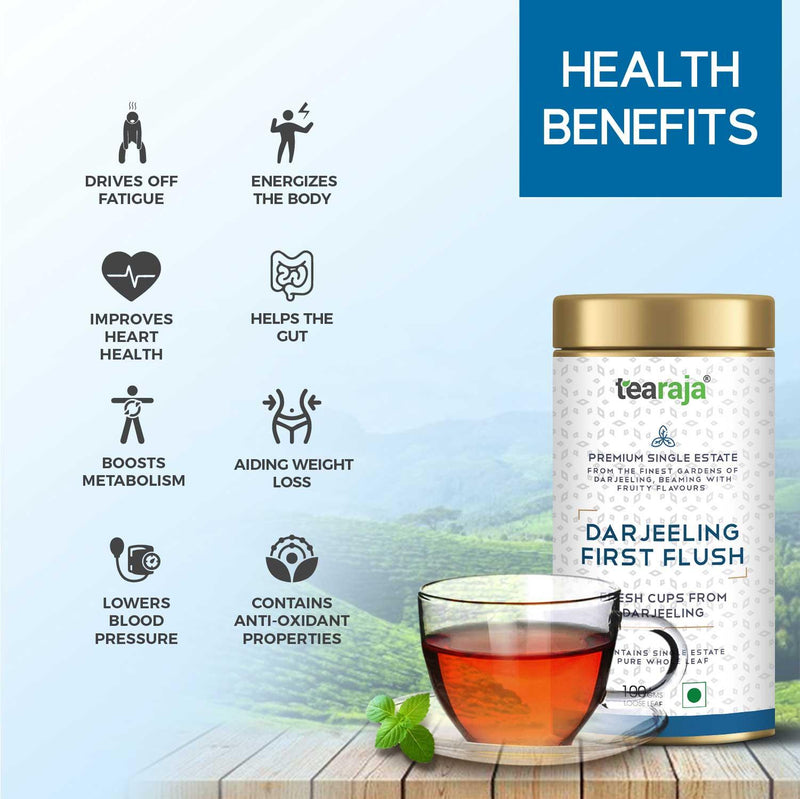 Darjeeling First Flush Tea 30 Teabags - Tearaja
