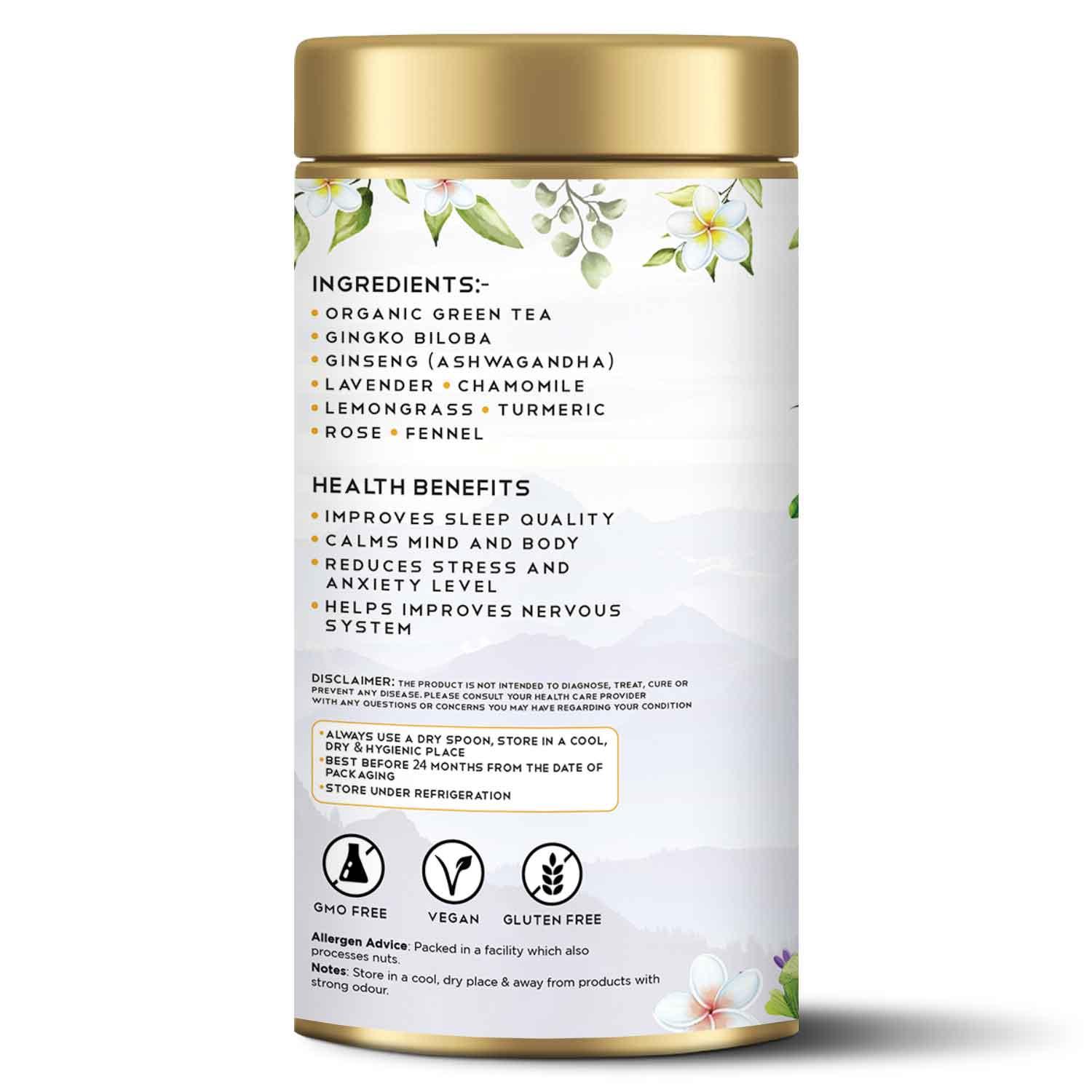 Ayurvedic Anxiety Relief Herbal Tea - Tearaja