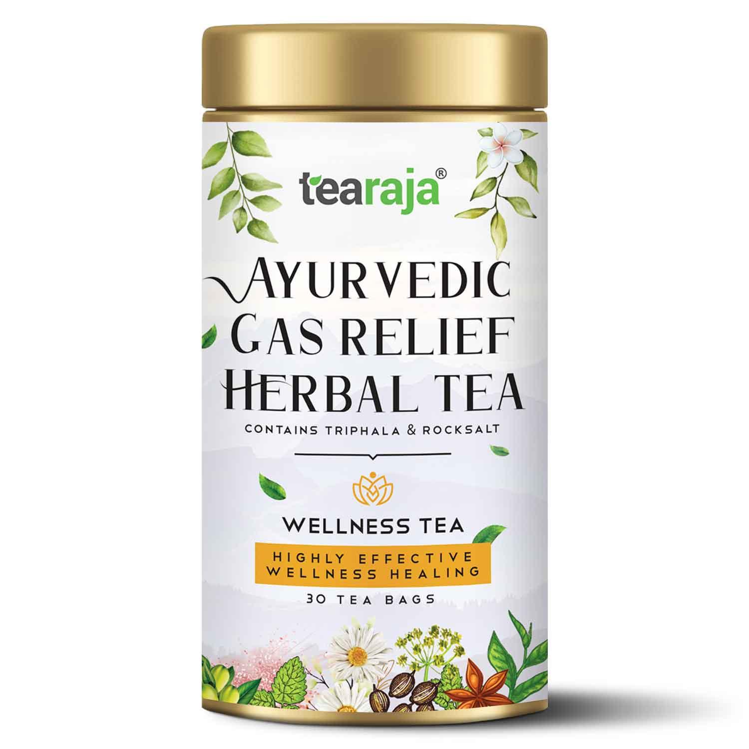 Ayurvedic Gas Relief Herbal Tea 30 Teabags - Tearaja