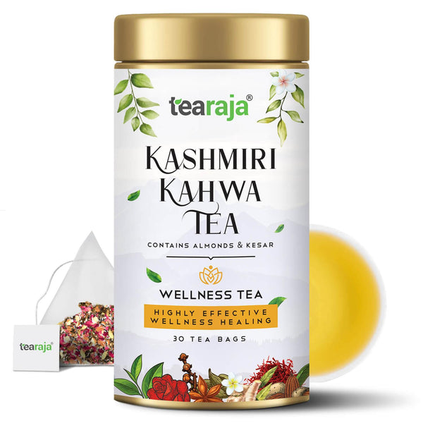 Kashmiri Kahwa Green Tea 30 Teabags - Tearaja