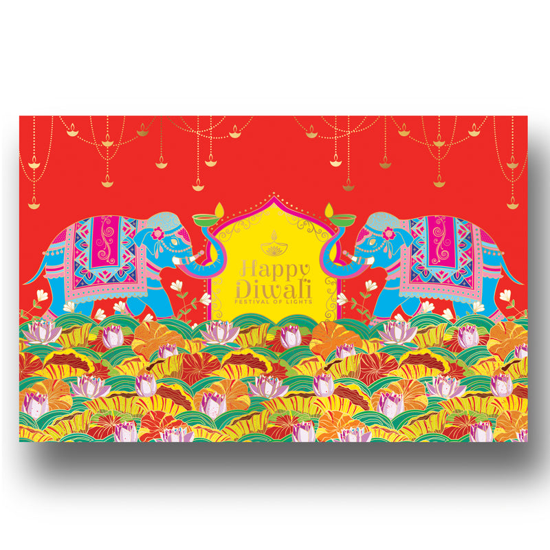Happy Shubh Diwali Elephant Box