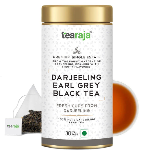 Darjeeling Earl Grey Black Tea 30 TeaBags - Tearaja