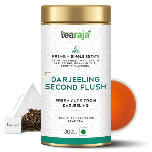 Darjeeling Second Flush Tea 30 Tea Bags - Tearaja