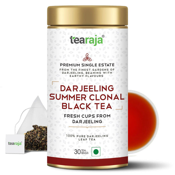 Darjeeling Summer Clonal Black Tea 30 Tea Bags - Tearaja