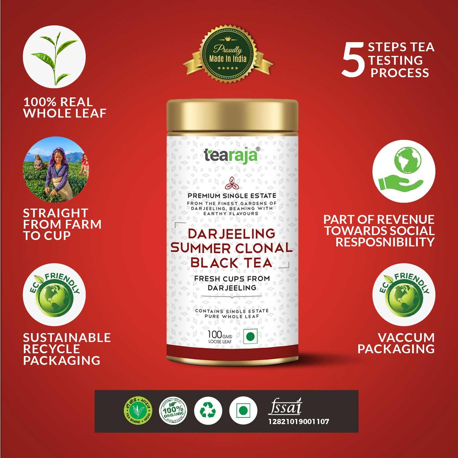 Darjeeling Summer Clonal Black Tea - Tearaja