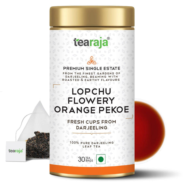 Lopchu Flowery Orange Pekoe Darjeeling Tea 30 TeaBags - Tearaja