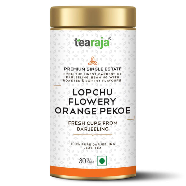 Lopchu Flowery Orange Pekoe Darjeeling Tea 30 TeaBags - Tearaja