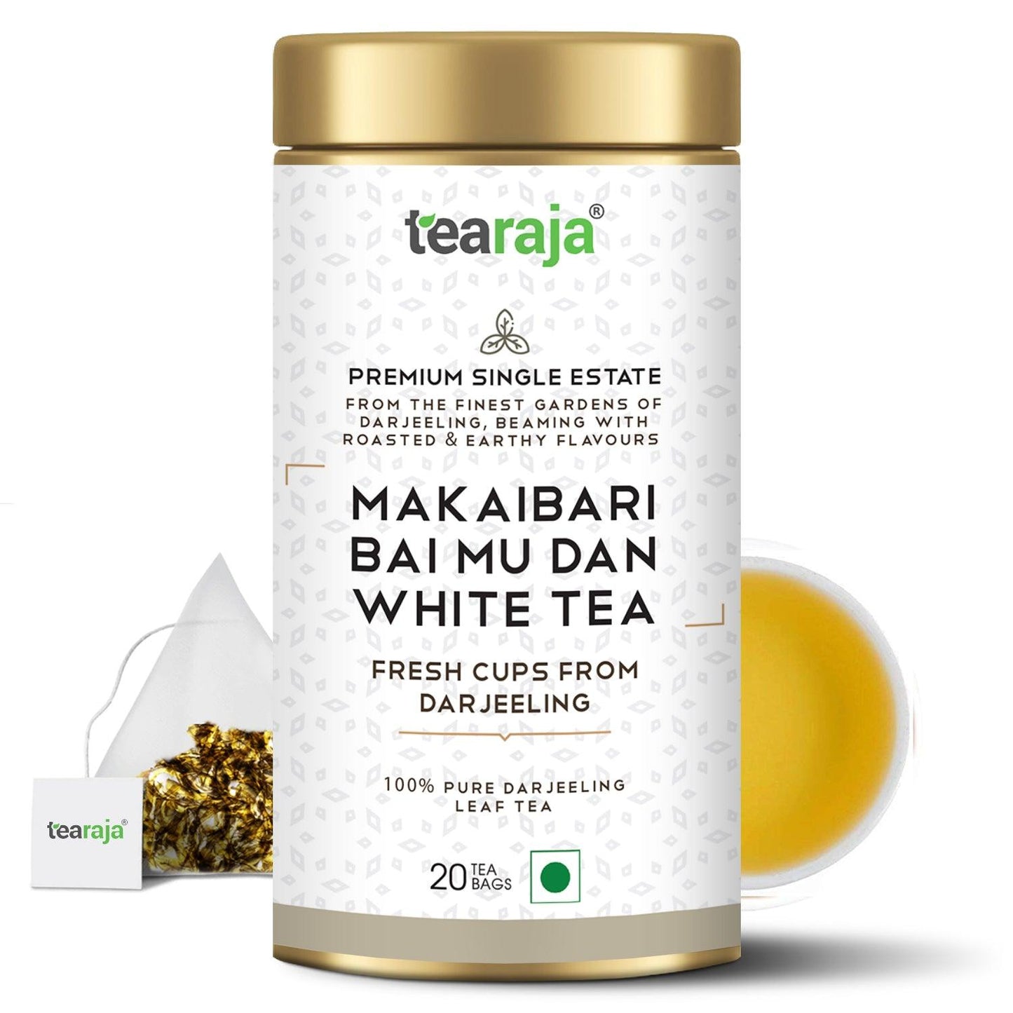 Makaibari Bai Mu Dan White Tea 20 Tea Bags - Tearaja