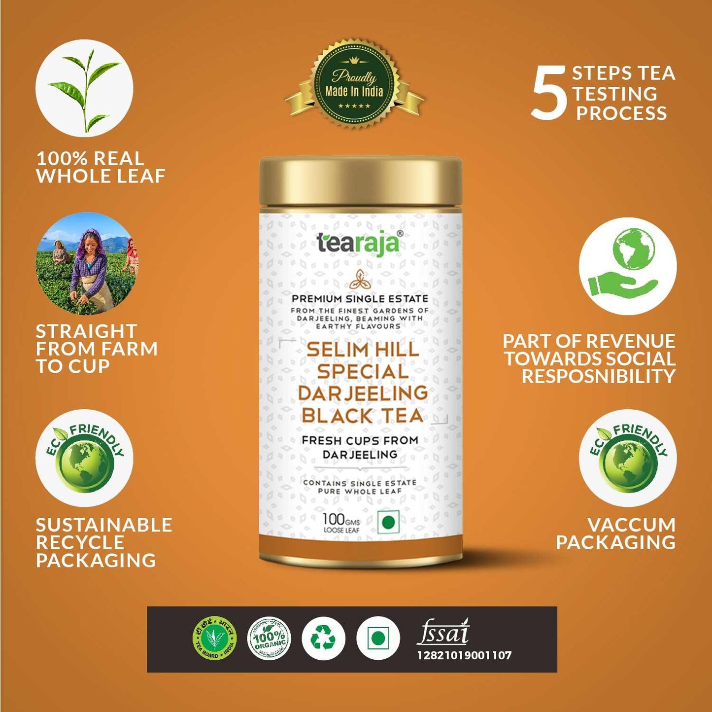 Selim Hill Special Darjeeling Black Tea 30 Teabags - Tearaja