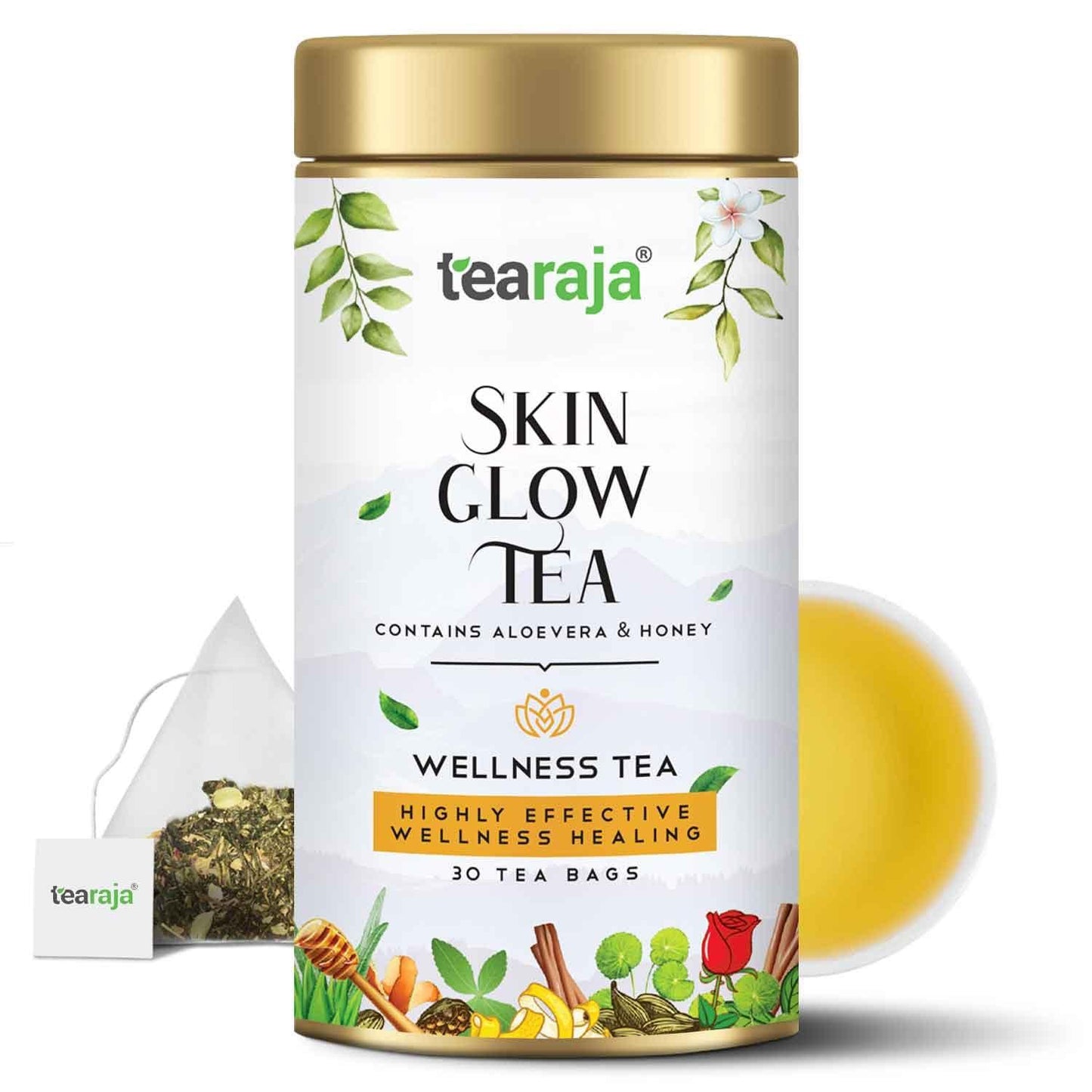 Skin Glow Herbal Tea (30 TeaBags) - Tearaja