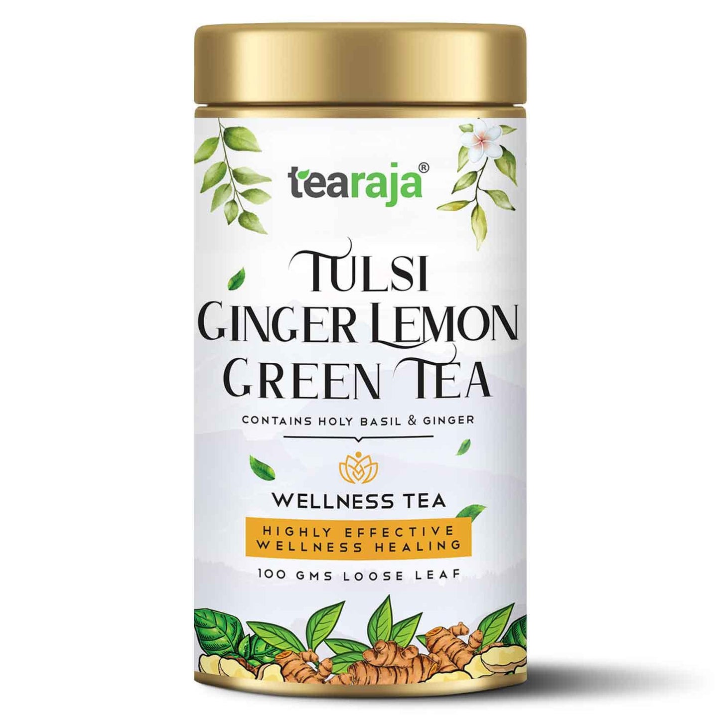 Tulsi Ginger Lemon Green Tea - Tearaja