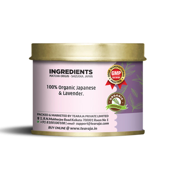 Organic Lavender Matcha Green Tea - Tearaja