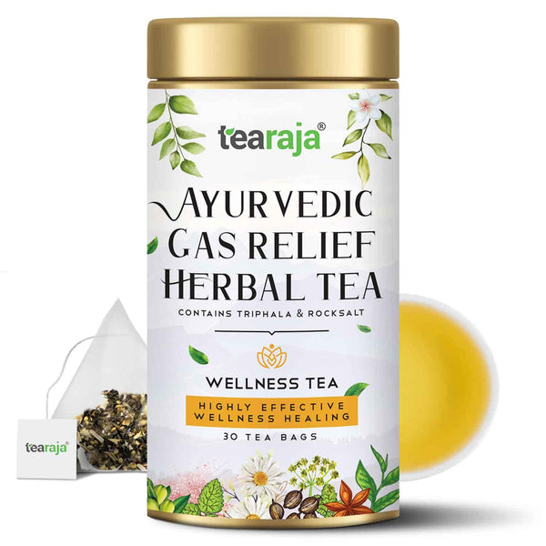 Ayurvedic Gas Relief Herbal Tea 30 Teabags - Tearaja