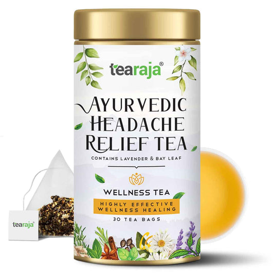 Ayurvedic Headache Relief Herbal 30 Tea Bags - Tearaja