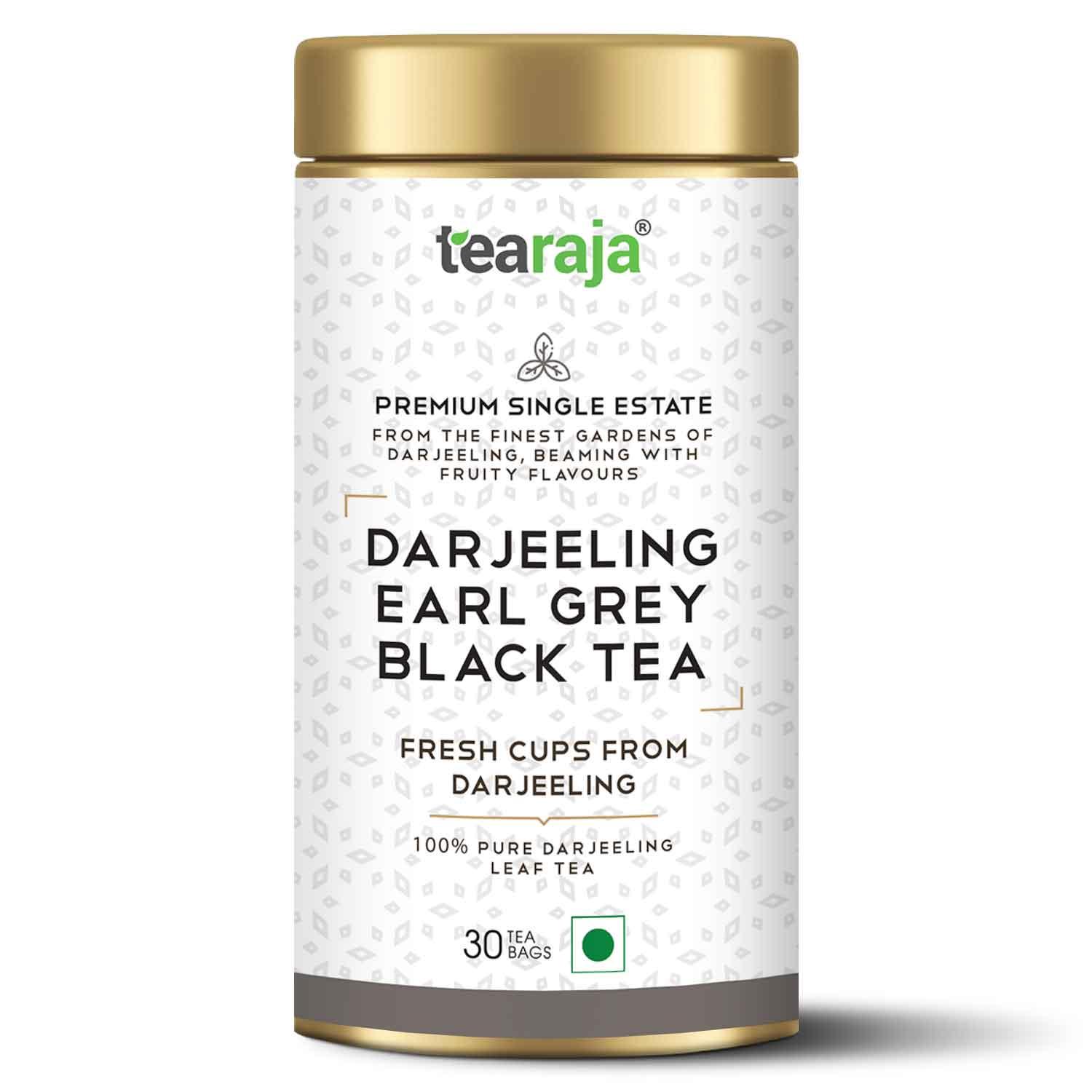 Darjeeling Earl Grey Black Tea 30 TeaBags - Tearaja