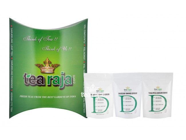 Darjeeling Fannings Tea Sample Pack(250 Gms X 3 Pack)(Makes 300 to 320 Cups)Pure & Fresh From Darjeeling - Tearaja
