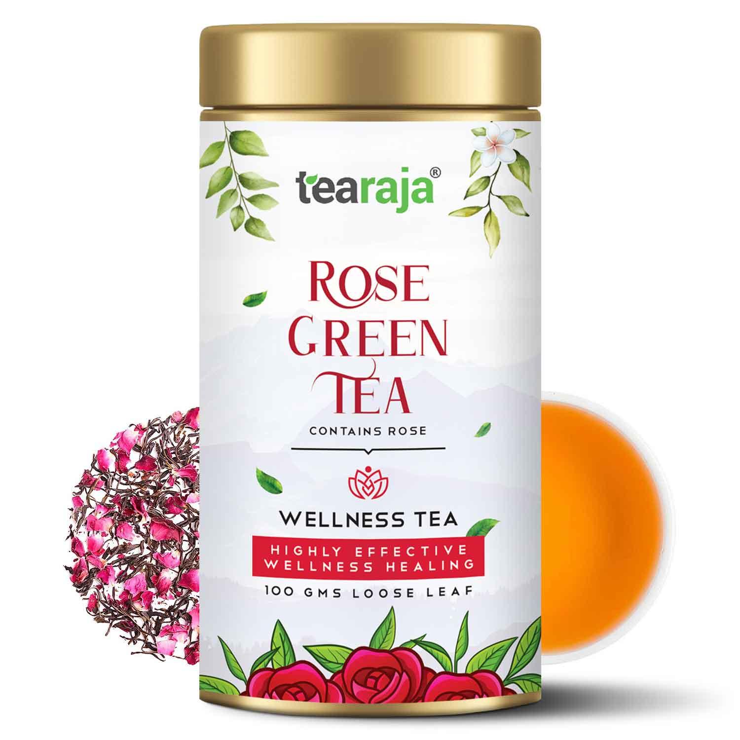 Rose Herbal Green Tea - Tearaja