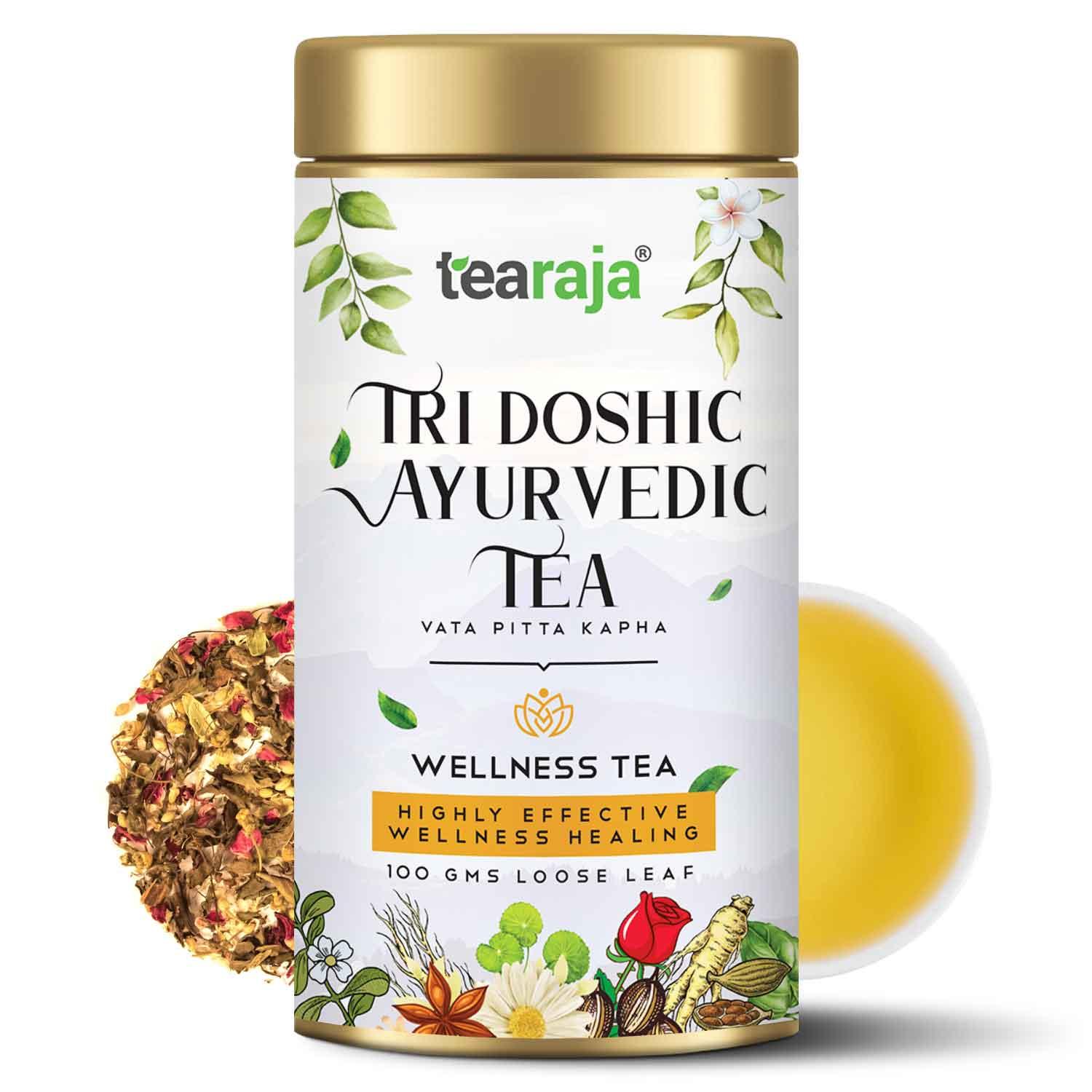 Tri Doshic Ayurvedic Tea ( Vata Pitta Kapha Tea ) - Tearaja